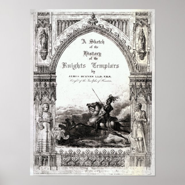 Pôster Cobrir de Um Desenho da História dos Cavaleiros (Frente)