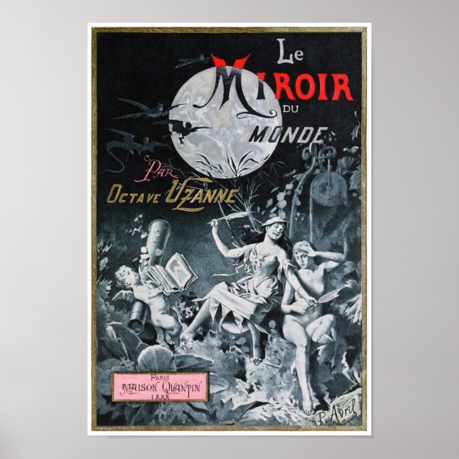 Poster Cobrir do livro "Le Miroir du Monde" (Frente)