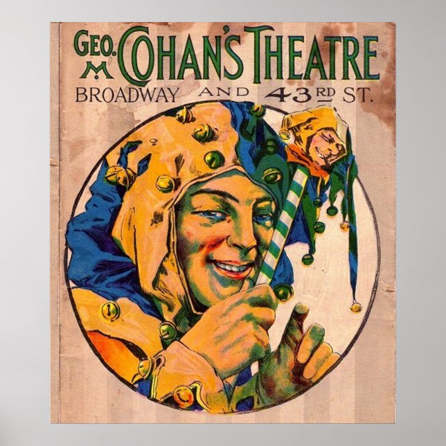 Pôster cobrir do playbill do Teatro do 1920 Cohan (Frente)