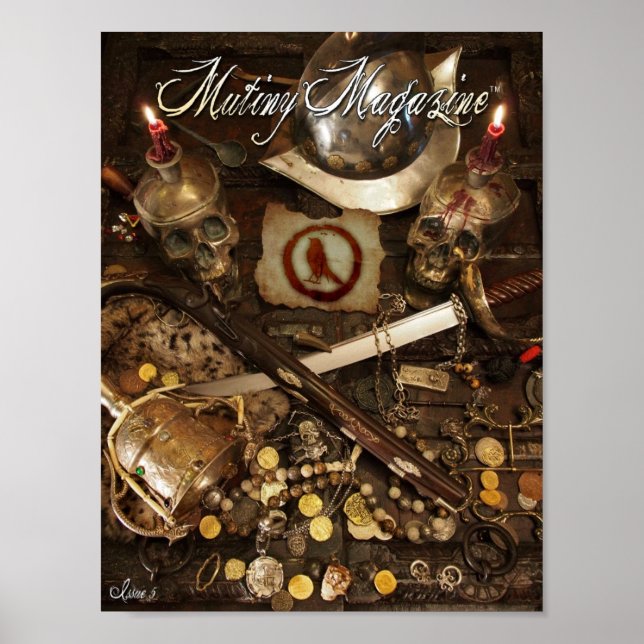 Poster Cobrir frontal do Problema 5 da Revista de Motim (Frente)