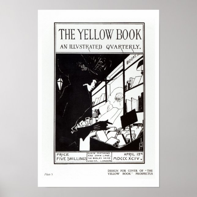 Poster Cobrir frontal do prospecto para o livro amarelo (Frente)