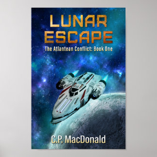 Poster Cobrir lunar do escape, a série Atlantean do