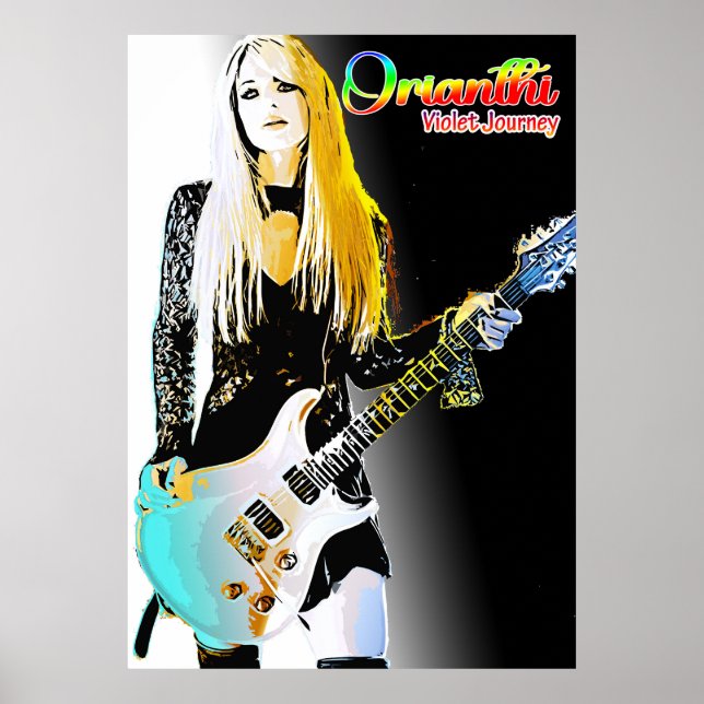 Poster Cobrir Orianthi Violet Journey Album (Frente)