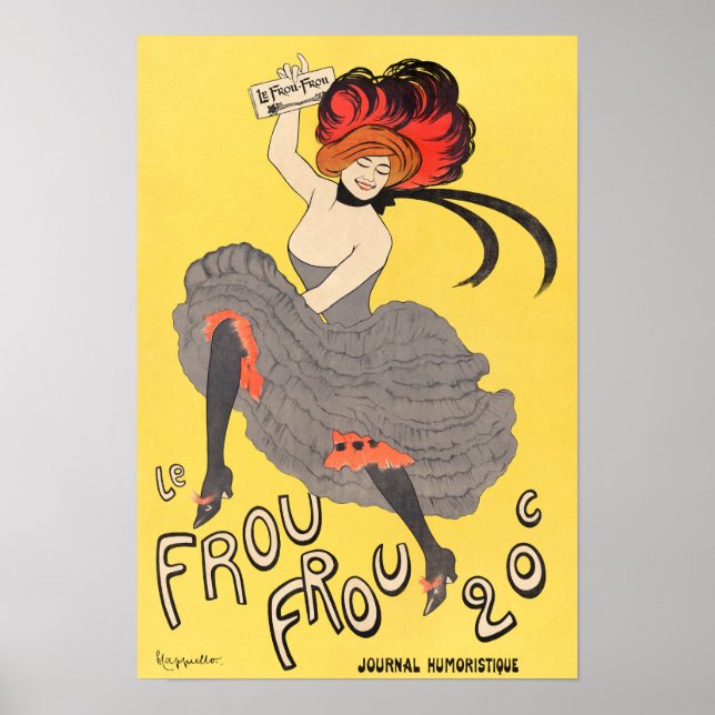 Poster Cobrir/Poster de publicidade da Revista Vintage (Frente)