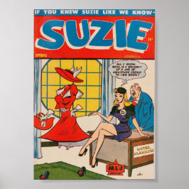 Poster Cobrir Vintage Comic