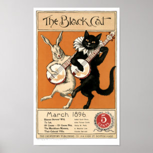 Poster Cobrir Vintage "O Gato Negro"