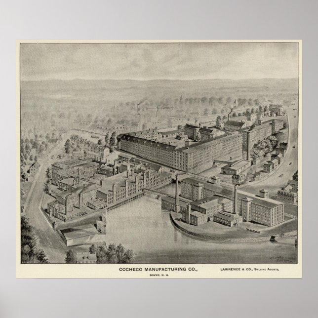 Poster Cocheco Mfg Co (Frente)