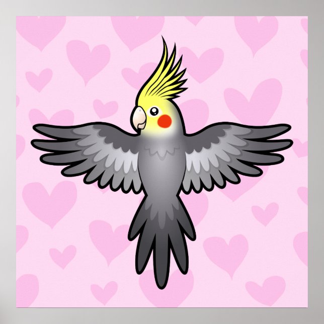 Pôster Cockatiel Love (Frente)