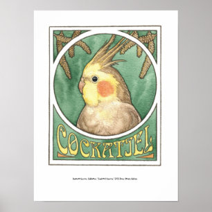 Pôster Cockatiel Nouveau