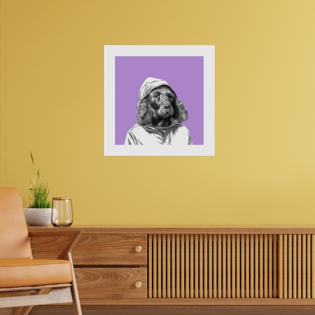 Poster Cocker Spaniel em Casaco de chuva (Sumire) (Sala de Estar 2)