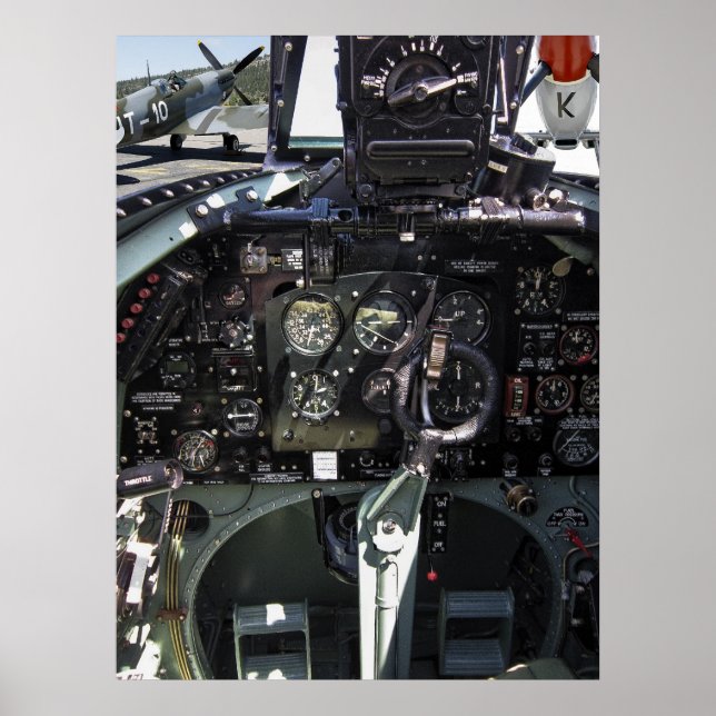 POSTER COCKPIT DE SPITFIRO (Frente)