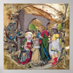 Pôster Códice 15,501 a adoração dos reis