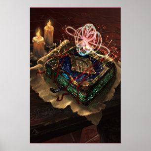 Poster Códice Akasha - arte fantástico esotérico místico