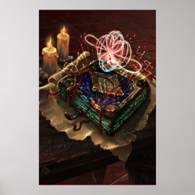 Poster Códice Akasha - arte fantástico esotérico místico (Frente)