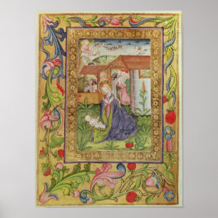 Pôster Códice Ser novembro 2599 F. 39v o nascimento do