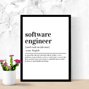 Poster Codificador de definição de Engenheiro de software
