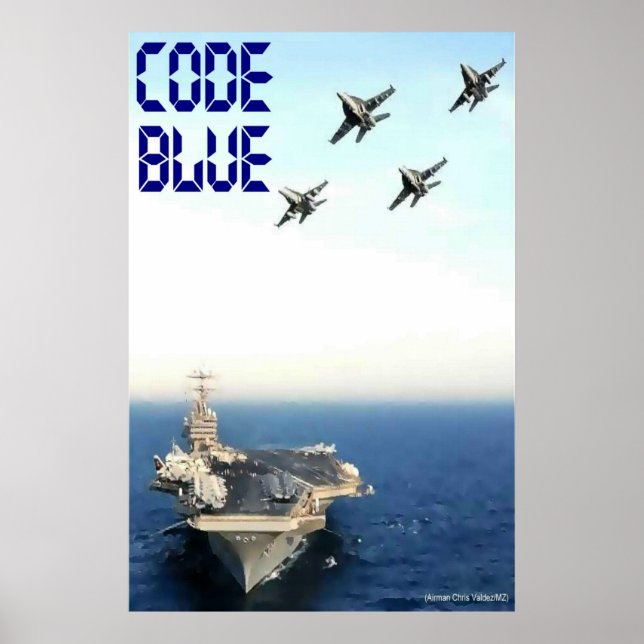 Pôster Código Azul: CVN 70 (Frente)