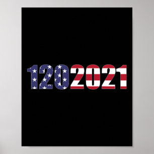 Poster Código Biden Harris Dia 20 da Inauguração Presiden