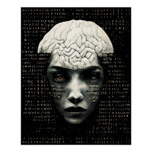 Pôster Código Binário do Matrix Man