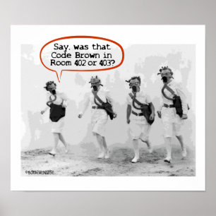 Pôster Código Brown para Enfermeiros