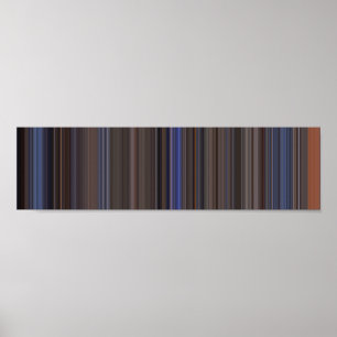 Poster Código de barras do filme panorâmico Top Gun