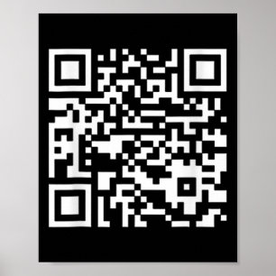 Poster Código de Dança do Presidente Trump Qr Engraçado (
