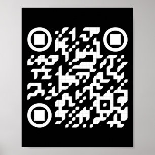 Poster Código de Dança do Presidente Trump Qr Engraçado 3