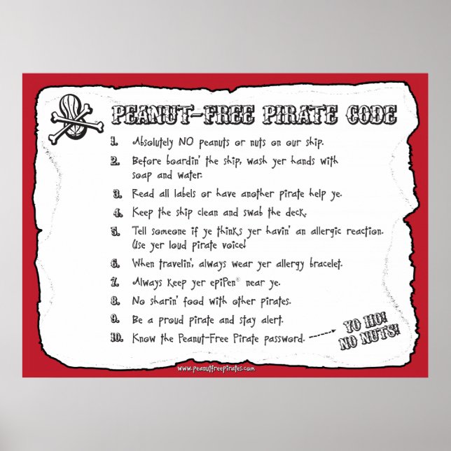 Pôster Código de Pirato Sem Amendoim (Poster) (Frente)