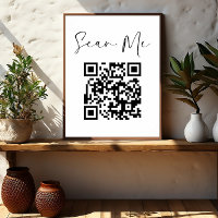 Código de QR minimalista que faz a varredura na mi