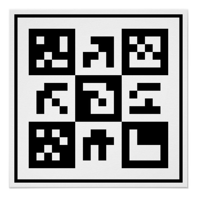 Pôster código qr (Frente)
