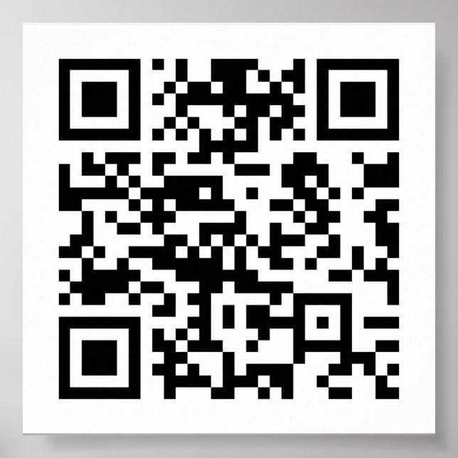 Poster Código QR Criado instantaneamente (digitando seu U (Frente)