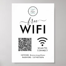 Código QR de Senha de Rede WIFI