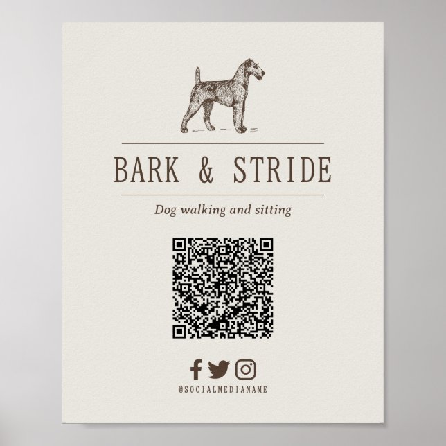 Poster Código QR Personalizado para Acompanhar Negócios  (Frente)