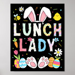 Poster Coelhinha da Senhora do Almoço Divertida Cafeteria