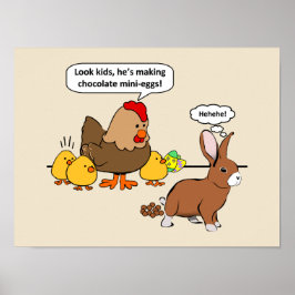 Poster Coelhinha faz cocô de chocolate um desenho engraça