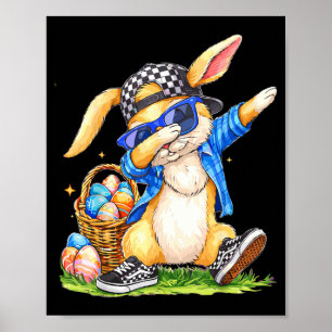 Poster Coelhinho da Páscoa descolado hip hop meninos