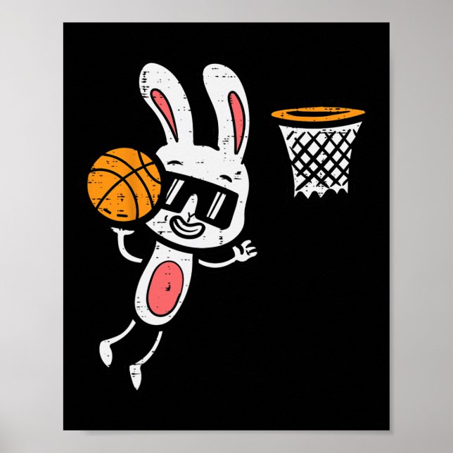 Poster Coelhinho de Basquete Dunk Sports Boys Todd (Frente)