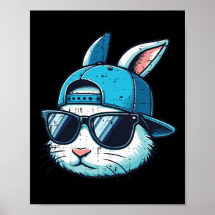 Poster Coelhinho de Páscoa Vende Boné Pulseira Rapazes do