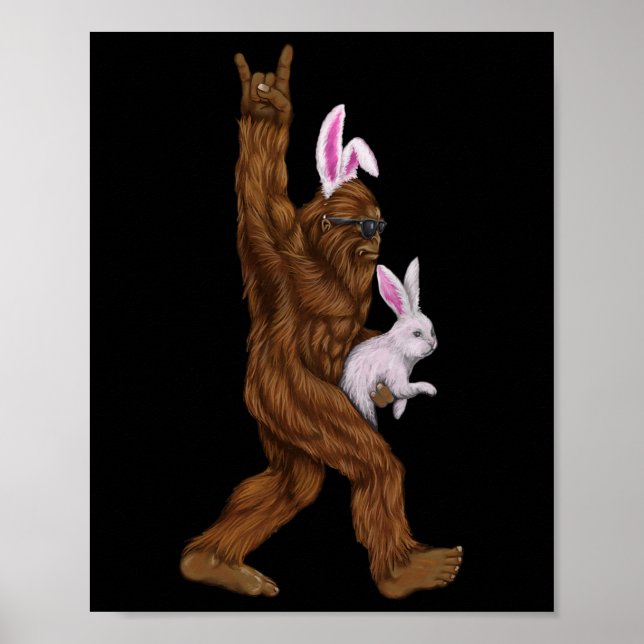 Poster Coelhinho De Pé-Grande páscoa Num Bolso É Divertid (Frente)