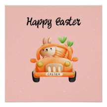 Coelhinho do driver do felz pascoa a rosa