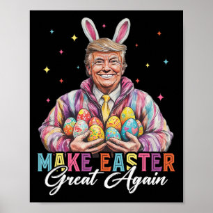 Poster Coelhinho engraçado do Trump faz a Páscoa Grande N