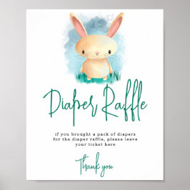 Poster Coelhinho - Sorteio de Fraldas