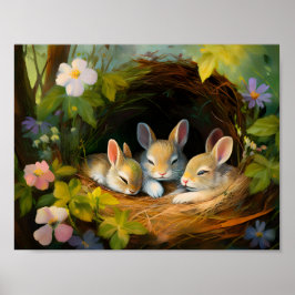 Poster Coelhinhos Adormecidos 2