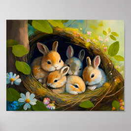 Poster Coelhinhos Adormecidos 4