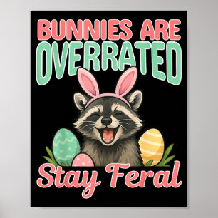 Poster Coelhinhos de Páscoa engraçados são supervalorizad