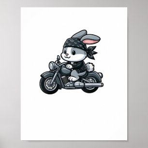 Poster Coelho Boba Tea Bubble Tea Kawaii Tema Cute Rabbi