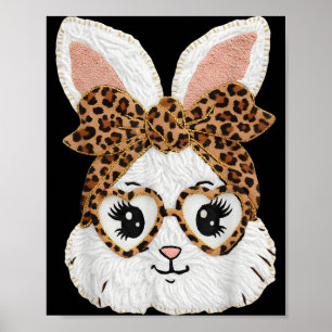 Poster Coelho Bonito Face de Leão Gles Menina Feliz Pasco