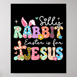 Poster Coelho Bonito Pascoa é Para Jesus Coelho Fofinho C