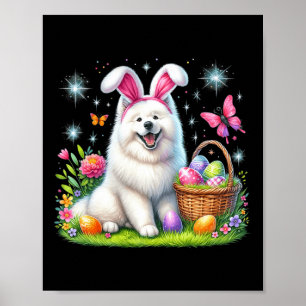 Poster Coelho Bonito Samoyed Cachorro Cachorro Cachorro P