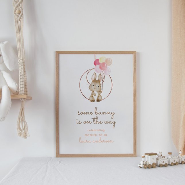 Poster Coelho Bonito Um Coelhinho Está no Caminho da Enfe (Criador carregado)